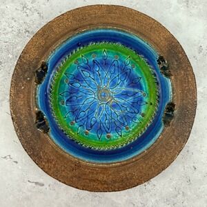 Bitossi Rimini Blue‎ Ashtray Aldo Londi Italy 1023/B MCM Ceramic 8"